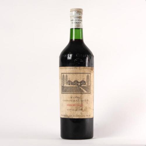 (1) 1972 Wynns Hermitage, Coonawarra SA
