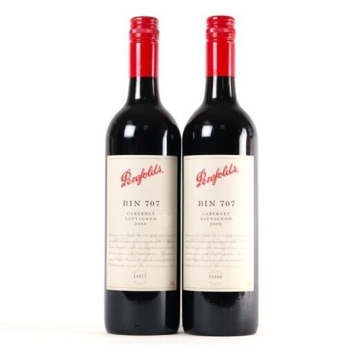 (2) 2008 Penfolds Bin 707 Cabernet Sauvignon, South Australia