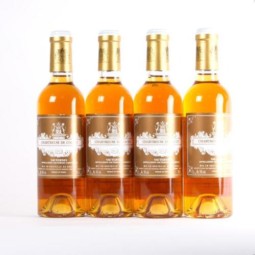 (4) 2011 Chartreuse de Coutet 375ml