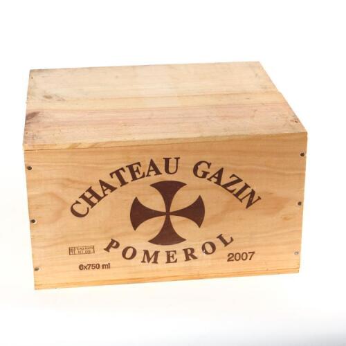 (6) 2007 Chateau Gazin, Pomerol