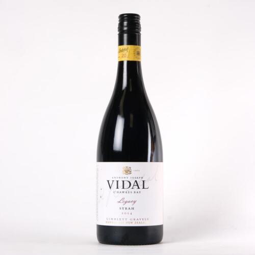 (1) 2014 Vidal Estate Syrah Legacy Series, Gimblett Gravels