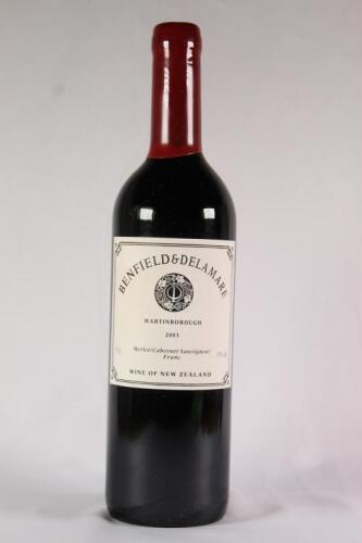 (1) 2003 Benfield & Delamere Cabernet Sauvignon/Merlot, Martinborough