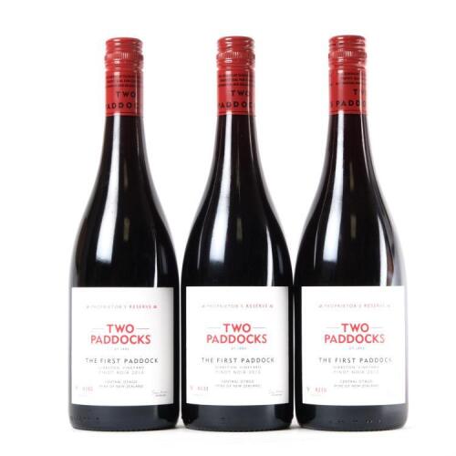 (3) 2013 Two Paddocks First Paddock Pinot Noir, Gibbston