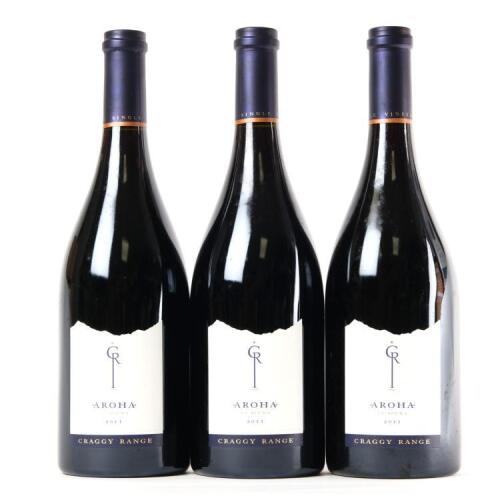 (3) 2011 Craggy Range Aroha Pinot Noir, Martinborough