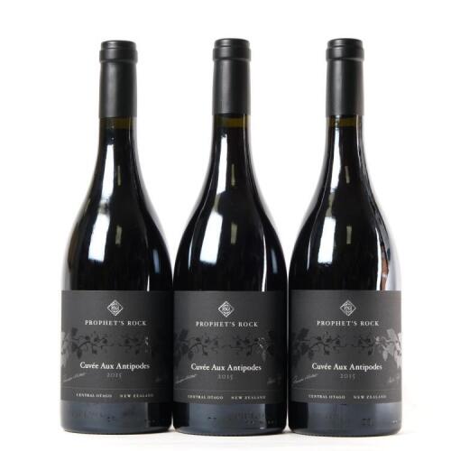 (3) 2015 Prophets Rock Cuvee aux Antipodes Pinot Noir, Bendigo