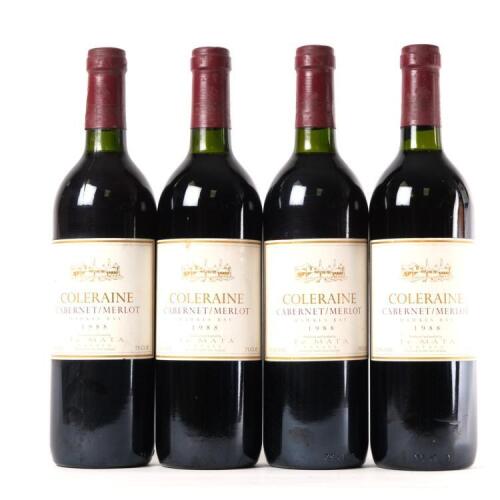 (4) 1988 Te Mata Estate Coleraine, Hawkes Bay
