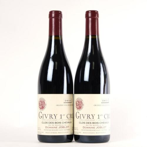 (2) 2011 Domaine Joblot Clos des Bois Chevaux 1er Cru Givry, Cote Chalonnaise