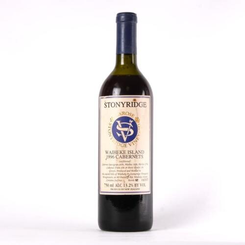 (1) 1996 Stonyridge Vineyard Larose, Waiheke