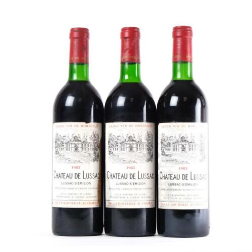 (3) 1983 Chateau de Lussac, Lussac-St Emilion