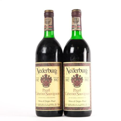(2) 1982 Nederburg Cabernet Sauvignon, Paarl South Africa