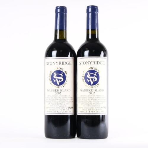 (2) 2002 Stonyridge Vineyard Larose, Waiheke