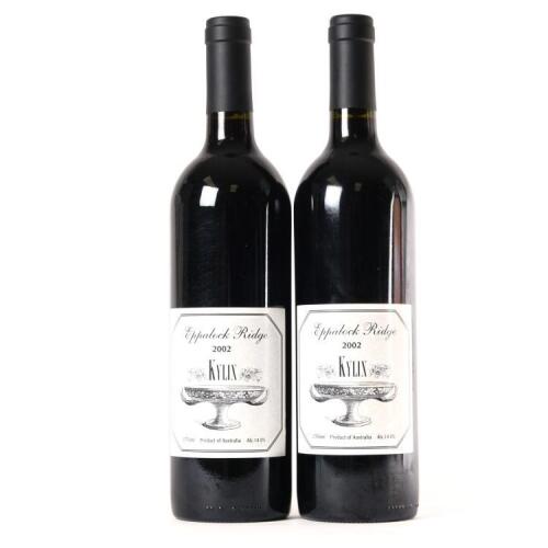 (2) 2002 Eppalock Ridge Kylix Shiraz, Heathcote VIC