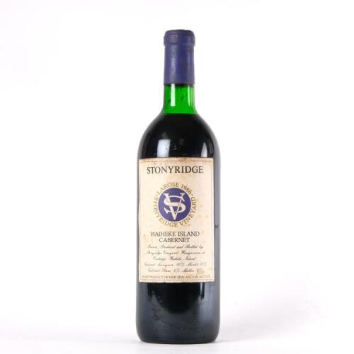 (1) 1986 Stonyridge Vineyard Larose, Waiheke