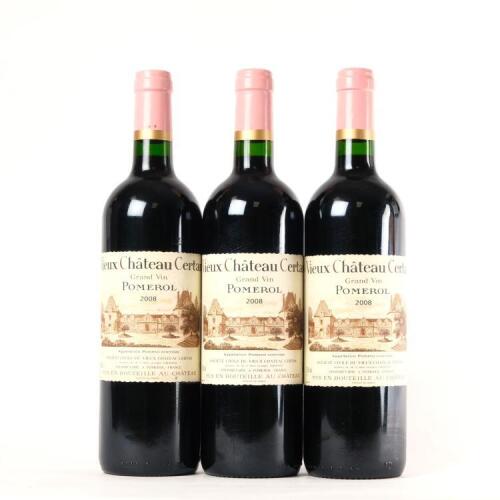 (3) 2008 Vieux Chateau Certan, Pomerol