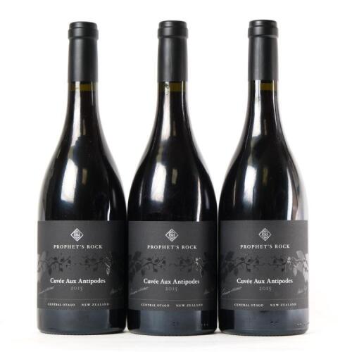 (3) 2015 Prophets Rock Cuvee aux Antipodes Pinot Noir, Bendigo
