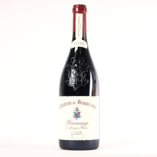 (1) 2013 Chateau de Beaucastel Hommage a Jacques Perrin Chateauneuf du Pape