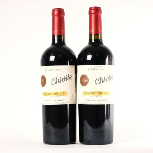(2) 2001 Bodegas Juli&aacute;n Chivite Reserva Coleccion 125, Navarra