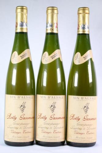 (3) 2000 Rolly Gassmann Gewurztraminer Kappelweg de Rorschwihr Vendanges Tardives