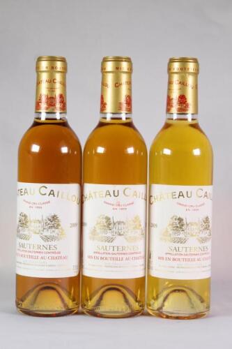 (3) 2009 Chateau Caillou 375ml
