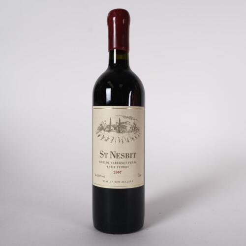 (1) 2007 St Nesbit Merlot/Franc/Petit Verdot, Karaka