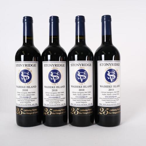 (4) 2010 Stonyridge Vineyard Larose, Waiheke