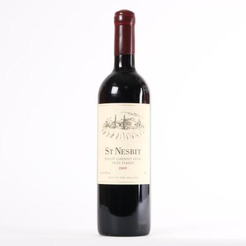 (1) 2009 St Nesbit Merlot/Franc/Petit Verdot, Karaka