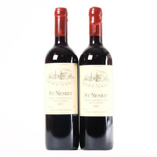 (2) 2011 St Nesbit Merlot/Franc/Petit Verdot, Karaka