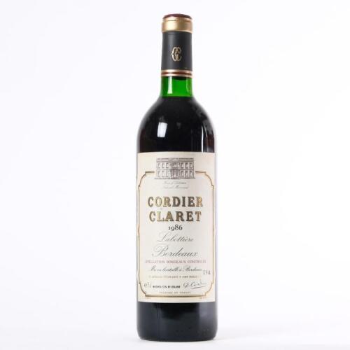 (1) 1986 Cordier Claret, Bordeaux