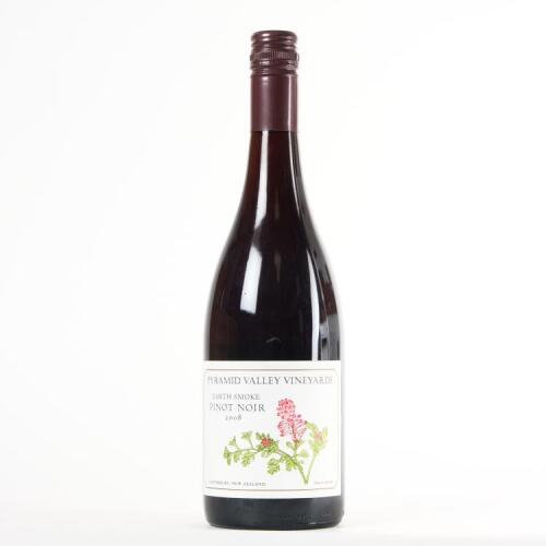 (1) 2008 Pyramid Valley Vineyards Earth Smoke Pinot Noir, Waikari
