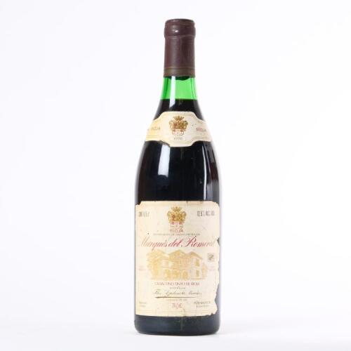 (1) 1976 Marques del Romeral Gran Reserva Rioja