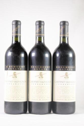 (3) 1991 Rosemount Show Reserve Cabernet Sauvignon, Coonawarra SA