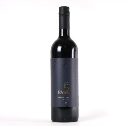 (1) 2013 C J Pask Declaration Merlot, Gimblett Gravels