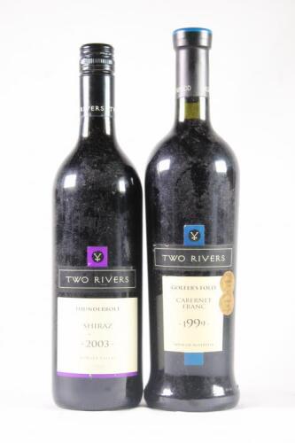 Two bottles of Two Rivers wine in one lot