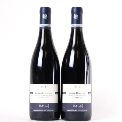 (2) 2012 Domaine Anne Gros Les Barreaux Vosne Romanee, Cote de Nuits