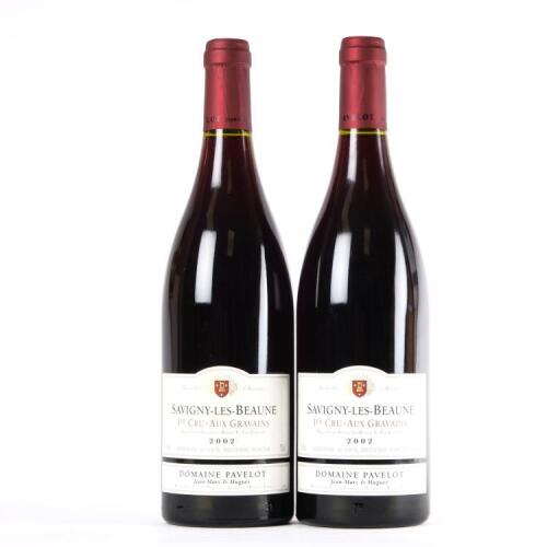 (2) 2002 Domaine Pavelot Savigny-Les-Beaune Aux Gravins 1er Cru, Cote du Beaune