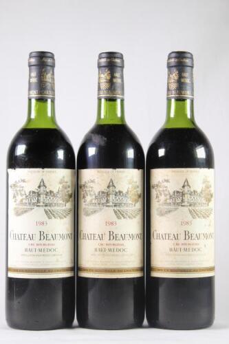(3) 1983 Chateau Beaumont, Haut Medoc
