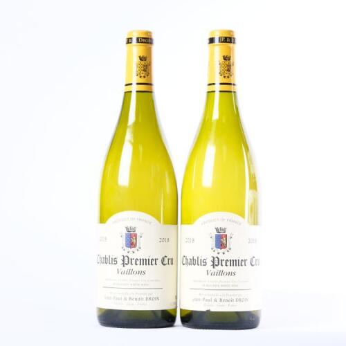 (2) 2018&nbsp;Jean-Paul & Benoit Droin Vaillons 1er Cru, Chablis