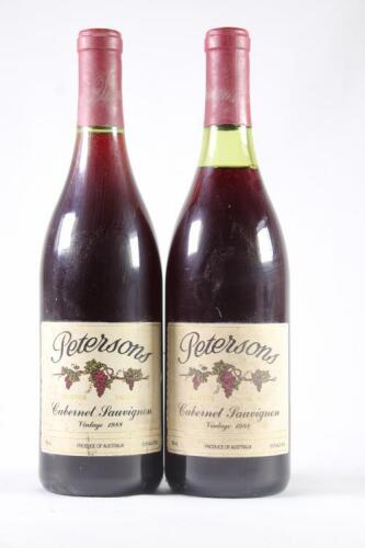 (2) 1988 Petersons Cabernet Sauvignon, Hunter Valley NSW