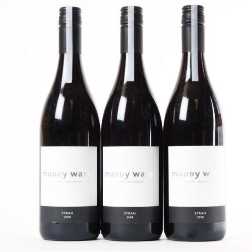 (3) 2008 Muddy Water Syrah, Waipara
