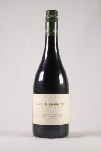 (1) 2005 Philip Shaw No 17 Merlot/Cabernet Franc/Cabernet Sauvignon, Orange NSW
