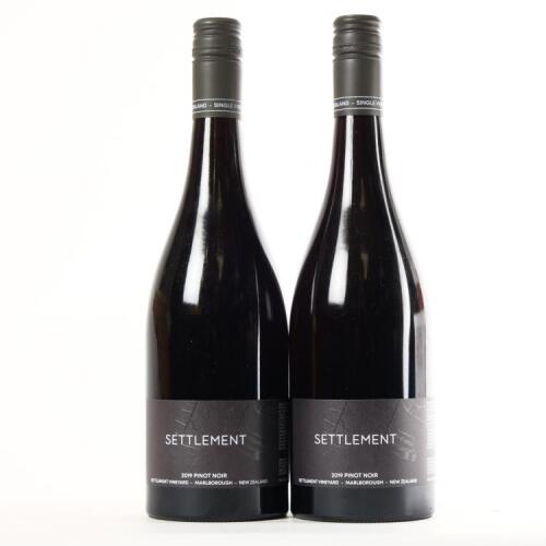 (2) 2019 Settlement Vineyard Pinot Noir, Marlborough
