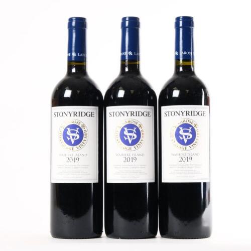 (3) 2019 Stonyridge Vineyard Larose, Waiheke