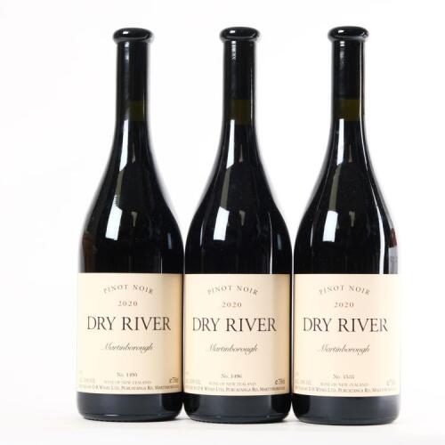 (3) 2020 Dry River Pinot Noir, Martinborough