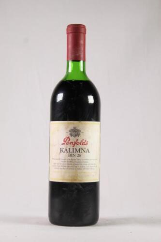 (1) 1986 Penfolds Bin 28 Kalimna Shiraz, South Australia