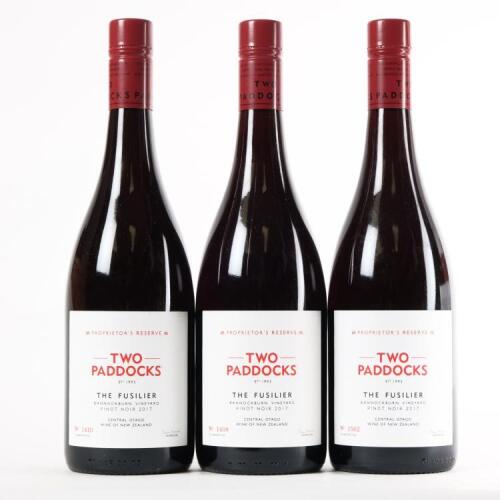 (3) 2017 Two Paddocks Fusilier Pinot Noir, Bannockburn