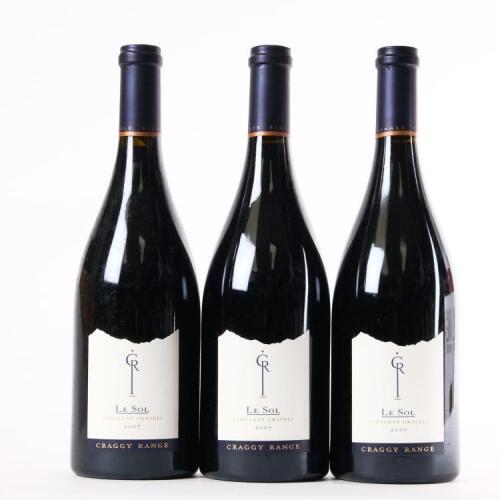 (3) 2007 Craggy Range Le Sol Syrah, Gimblett Gravels