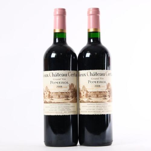 (2) 2008 Vieux Chateau Certan, Pomerol