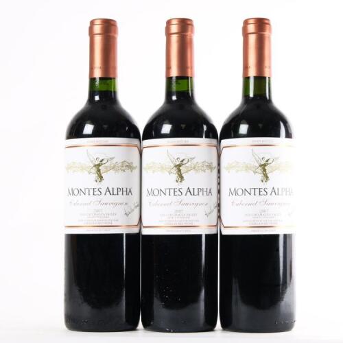 (3) 2007 Montes Alpha Cabernet Sauvignon, Colchagua Valley, Chile