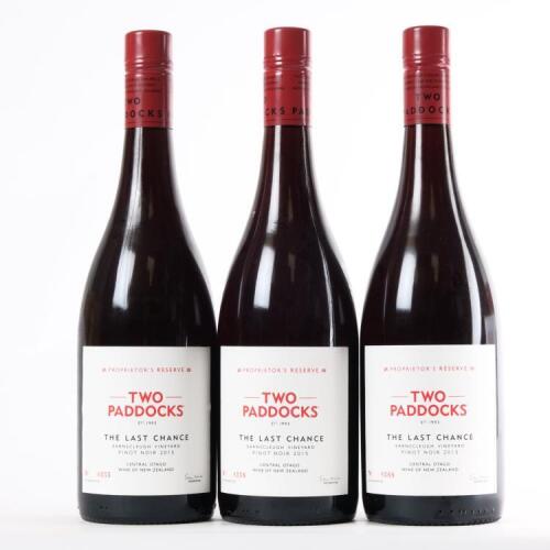 (3) 2015 Two Paddocks The Last Chance Pinot Noir, Earnscleugh