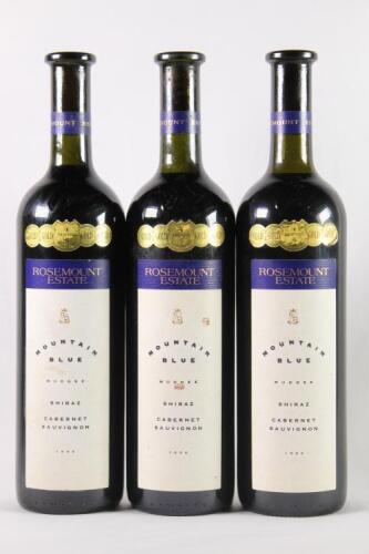 (3) 1996 Rosemount Mountain Blue Shiraz/Cabernet Sauvignon, Mudgee NSW